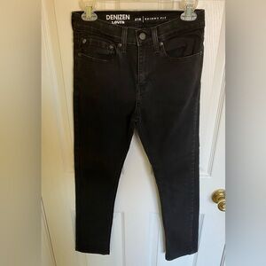 Levi’s Denizen 216 Skinny Fit Black Jeans Boys Age 16
